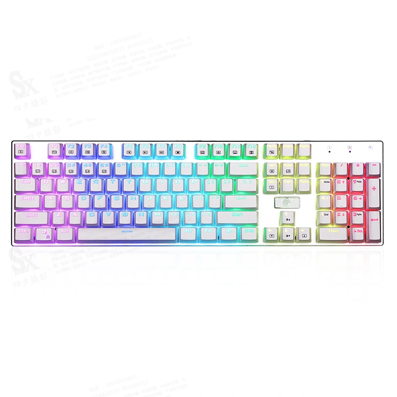104 Taster RGB Mekanisk Gaming Keyboard USB Kablet
