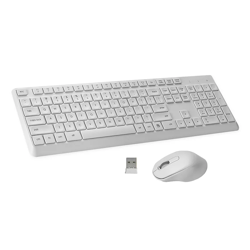 Hvorfor er den hvide 2,4 GHz trådløse kombination af tastatur og mus det bedste valg til moderne arbejdsområder?