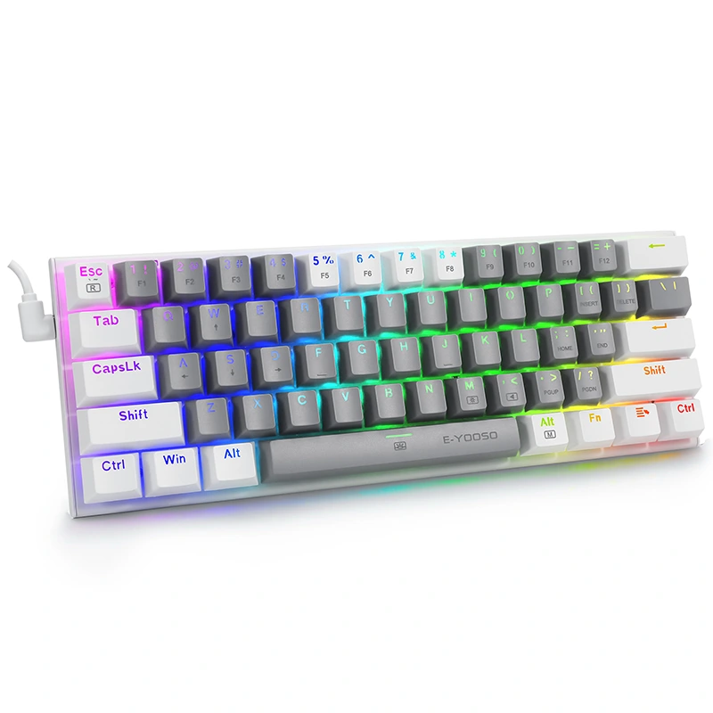 61Keys 60% RGB Wired Gaming Mekanisk tastatur