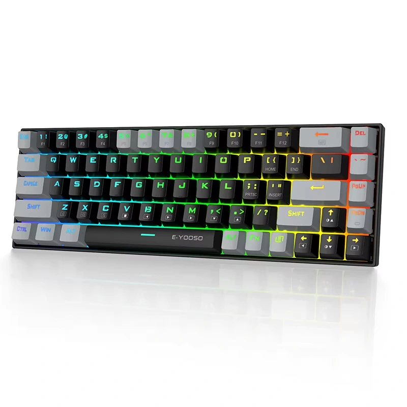 68 taster RGB-kablet mekanisk gaming-tastatur