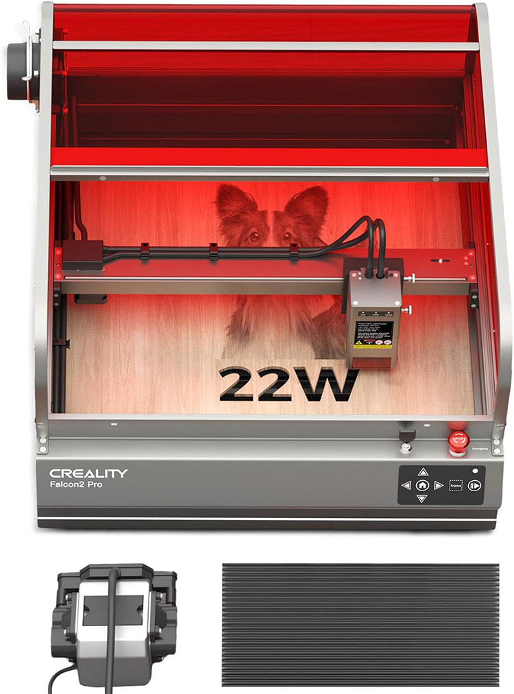 Falcon 2 pro 22W laserindkapslet gravør